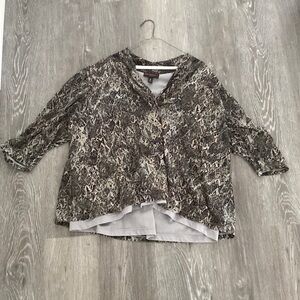 Dana Buchman Snake Print Blouse